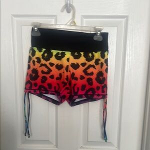 Leopard Print Women's Shorts - Multicolor